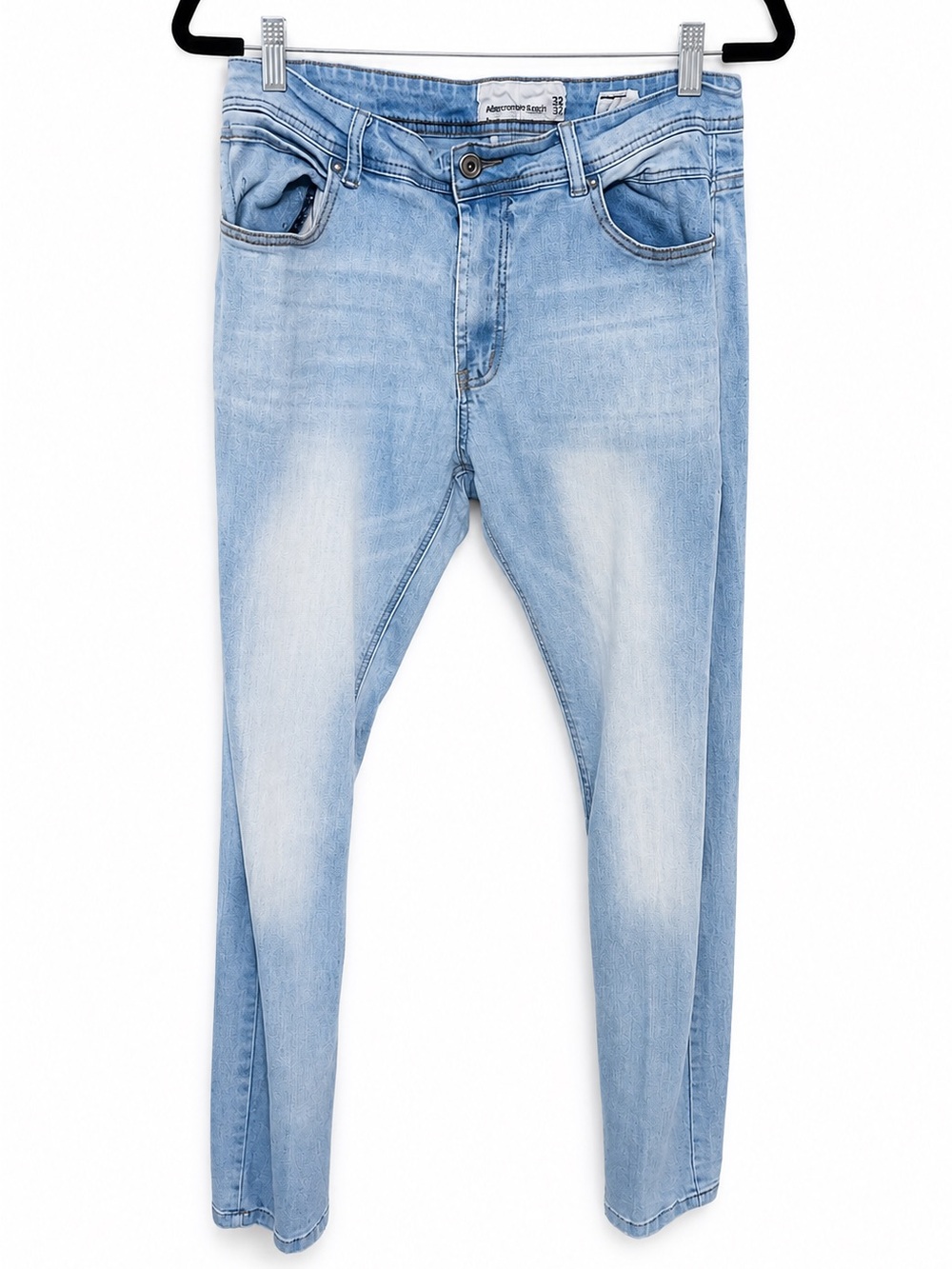 MENS PAPER DENIM CLOTH BLUE JEANS Light Wash Size 34 x 32 straight leg